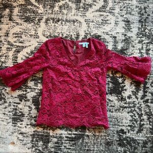 Draper James Women’s red top (2)